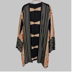 Boho Womens Long Open Wide Sleeve Earthy Kimono Cardigan Neutral Resort 4XL